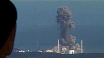 Ilustrasi meledaknya PLTN Fukushima Daiichi gempa bumi Jepang fukushima japanesestation.com