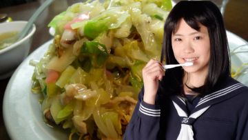Ilustrasi makan siang sekolah Foto sara udon jepang