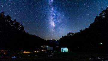 Melakukan stargazing di Achi-mura, Nagano (Website/Japan Travel) Melakukan stargazing di Achi-mura, Nagano (Website/Japan Travel)