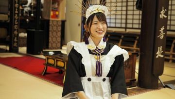Kuutan salah satu maid di Kuil Ryuganji (Yahoo! News Japan) Kuutan salah satu maid di Kuil Ryuganji (Yahoo! News Japan)
