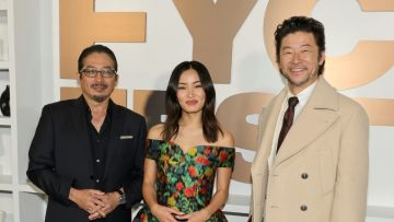 Hiroyuki Sanada, Anna Sawai dan Tadanobu Asano (AFP) Hiroyuki Sanada, Anna Sawai dan Tadanobu Asano (AFP)