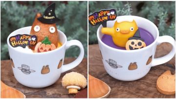 Puding custard Totoro Halloween. Puding custard Totoro Halloween.
