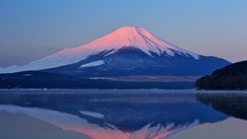 Gunung Fuji dan pantulannya di Danau Motosu (Zekkei Japan) Gunung Fuji dan pantulannya di Danau Motosu
