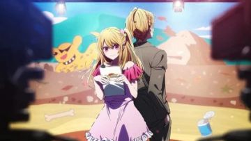 Poster resmi untuk musim ketiga anime Oshi no Ko. Poster resmi untuk musim ketiga anime Oshi no Ko.