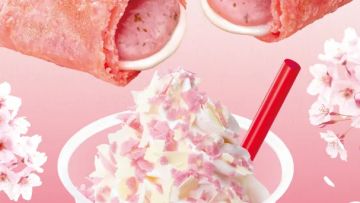 Menu Lotteria's Sakura Sweets Fair untuk rayakan hanami.