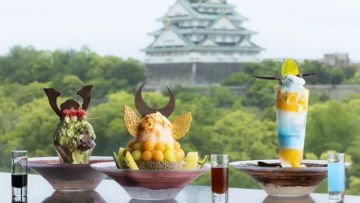 Tiga rasa es serut spesial dari DoubleTree by Hilton Osaka Castle. Tiga rasa es serut spesial dari DoubleTree by Hilton Osaka Castle.