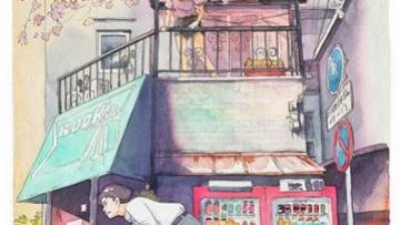 Foreign Artist Nails Modern Japan in Watercolors (1)