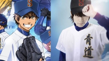 Foto Ren Ozawa sebagai Eijun Sawamura dalam drama panggung Ace of Diamond telah terungkap