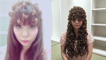 Idola para otaku, Shokotan, kembali memperlihatkan hobi uniknya menaruh serangga di atas kepalanya