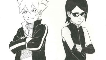 Naruto, Boruto, Sarada diperlihatkan dari mini seri manga spin-off Naruto (1)