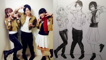 Pencipta Attack on Titan kembali menggambar para pengisi suara utamanya sebagai karakter mereka