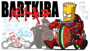 The Simpsons dan Akira bergabung untuk menciptakan Bartkira (1)