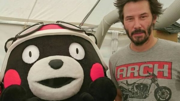 Wah, Kumamon bertemu Keanu Reeves di Sirkuit Suzuka! (1)