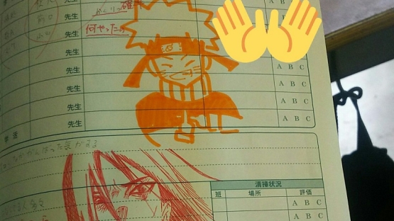  Gambar Karakter Anime  di Buku Catatan Siswa Jepang Dapat 