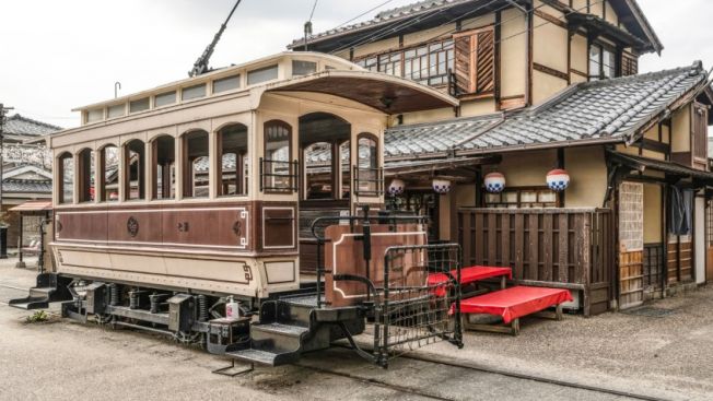 Kereta trem di Meiji Mura (Japan Today).