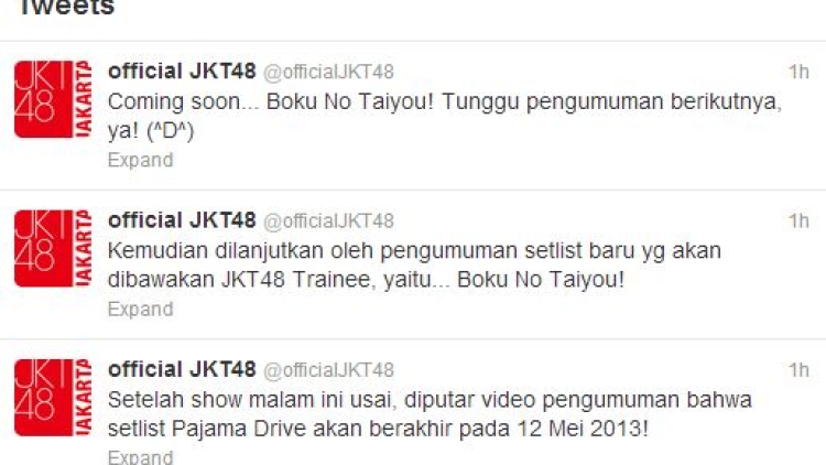 JKT48 Trainee [Boku no Taiyou] Announcement