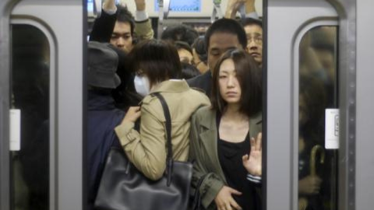 crowded train