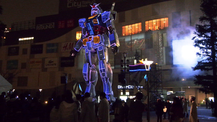 gundam-projection-mapping
