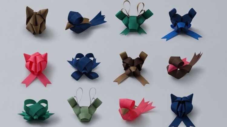 Membuat origami  dari  pita  Apa bisa Tentu saja bisa 