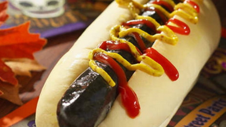 hot dog hitam