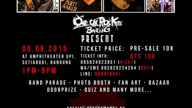 Tribute to ONE OK ROCK by OORer BANDUNG - 5 September 2015 Tribute to ONE OK ROCK by OORer BANDUNG - 5 September 2015