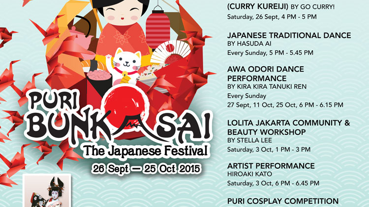 Puri Bunkasai - Lippo Mall Puri 26 September - 25 Oktober 2015