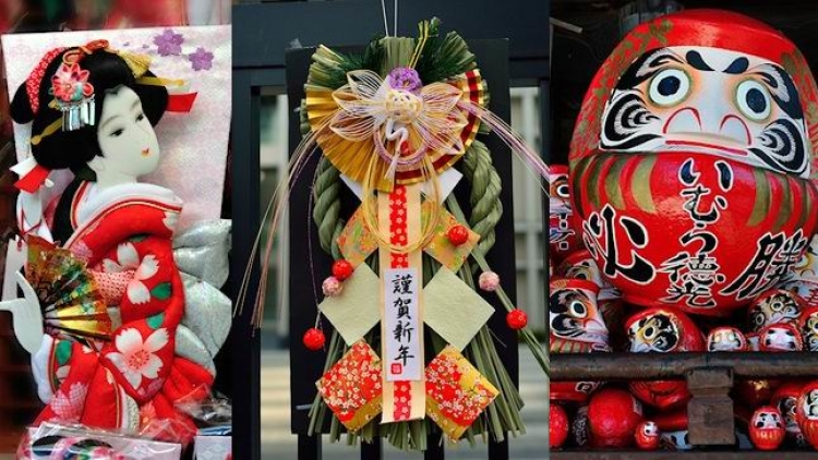 Inilah aneka dekorasi dan jimat keberuntungan untuk Tahun Baru di Jepang