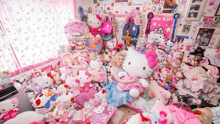 Wow! Kamar penggemar Hello Kitty ini menjadi topik pembicaraan di Jepang! (1)