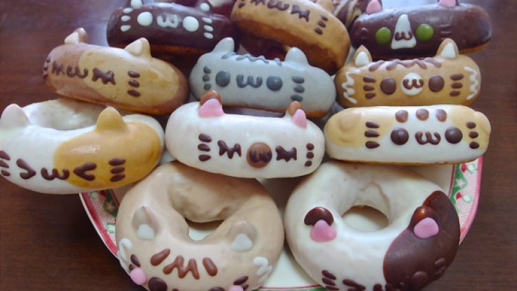 Hari Kucing di Jepang dirayakan dengan aneka donat yang kawaii (1)