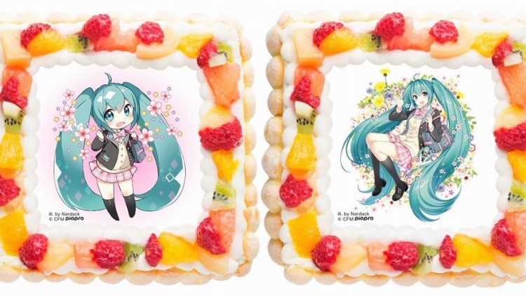 Rayakan ulang tahun Hatsune Miku dengan kue resmi edisi musim semi