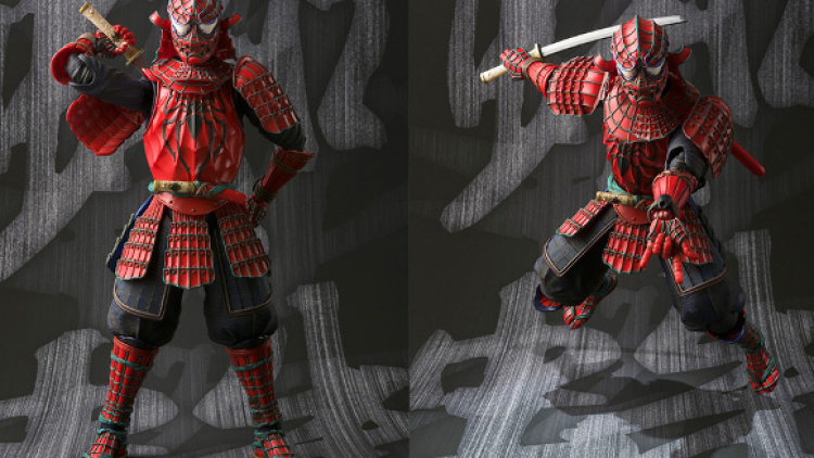 spider man samurai figure