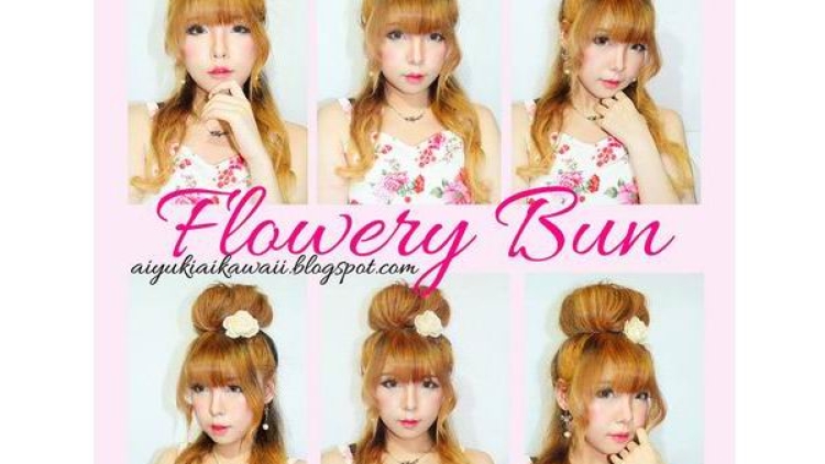 #JSnavigator Aiyuki Aikawa Diary ~ Tutorial Flowery Bun Hairstyle