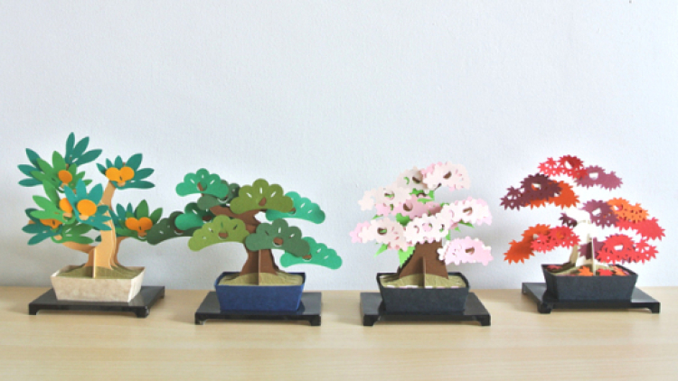 Kreasi Baru Pohon Bonsai Yang Terbuat dari Kertas 1