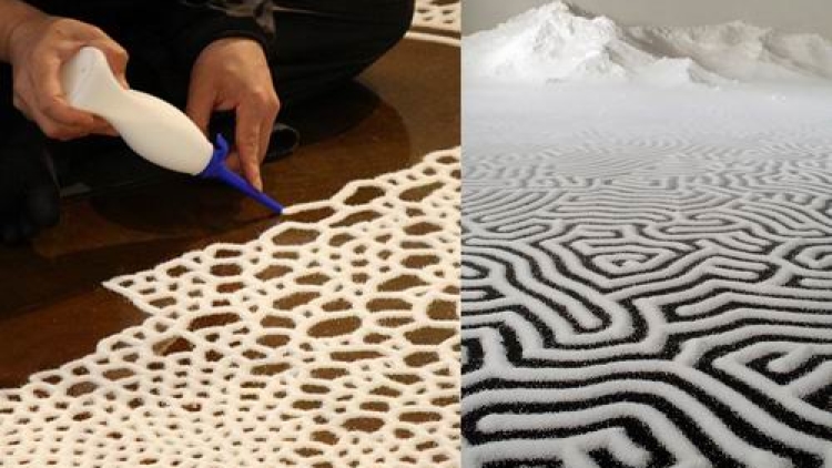 Seniman Jepang Ciptakan Karya Seni Dari Garam Yang Menakjubkan