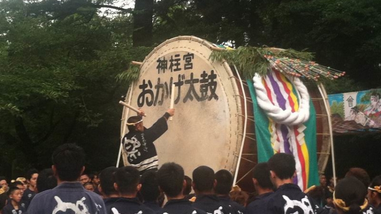 Okage Matsuri, Festival Terbesar di Kota Miyakonojo, Jepang - Penabuhan Okage Taiko