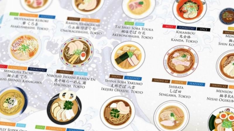 THE RAMEN CHART, Poster Bergambar 25 Ramen Yang Harus Dicoba  (1)