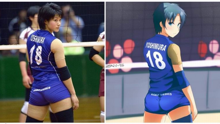 Atlet Bola Voli Wanita Jepang Ini Punya Banyak Penggemar yang Ciptakan Fanart (1)
