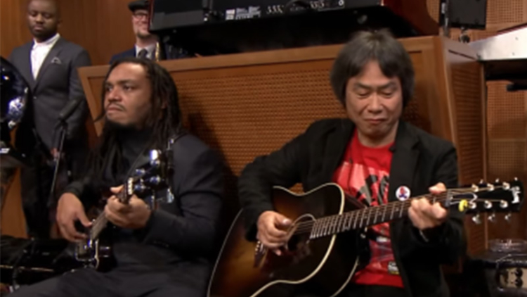 wow-shigeru-miyamoto-mainkan-lagu-tema-mario-bros-di-the-tonight-show