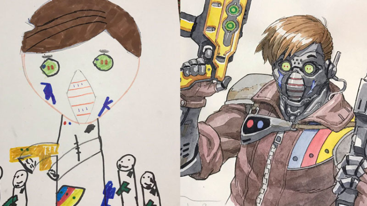 Art Designer Ini Ubah Gambar Anaknya Menjadi Karakter yang Menawan Art Designer Ini Ubah Gambar Anaknya Menjadi Karakter yang Menawan