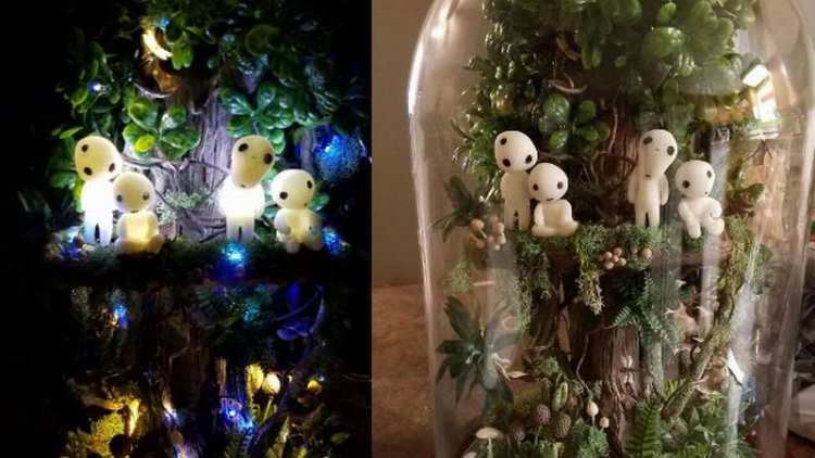 Wow, Seorang Ibu di Jepang Buat Terarium Princess Mononoke Yang Menakjubkan Untuk Anaknya! (1)