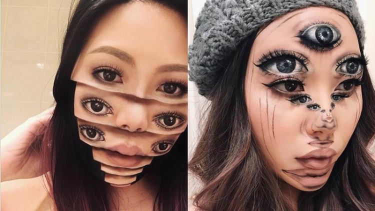 Ngeri Tapi Keren, Makeup Artist Ini Ciptakan Ilusi Dari Manga Horor!