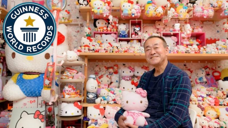 Pria Jepang Pecahkan Rekor Guinness Untuk Koleksi Hello Kitty Terbanyak di Dunia