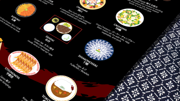 Japan Delicacy Poster, Panduan Pertama Aneka Hidangan Lezat Dari 42 Kota di Jepang (1)