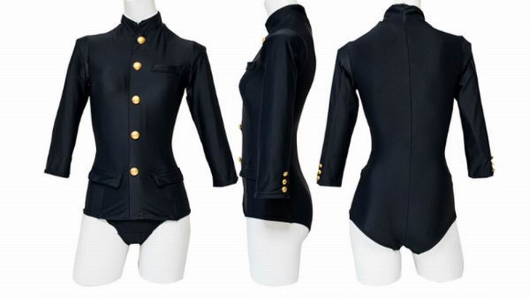 Selain Seragam Sailor, Pakaian Renang Wanita Jepang Kini Hadir Dalam Bentuk Seragam Gakuran (1) Selain Seragam Sailor, Pakaian Renang Wanita Jepang Kini Hadir Dalam Bentuk Seragam Gakuran (1)