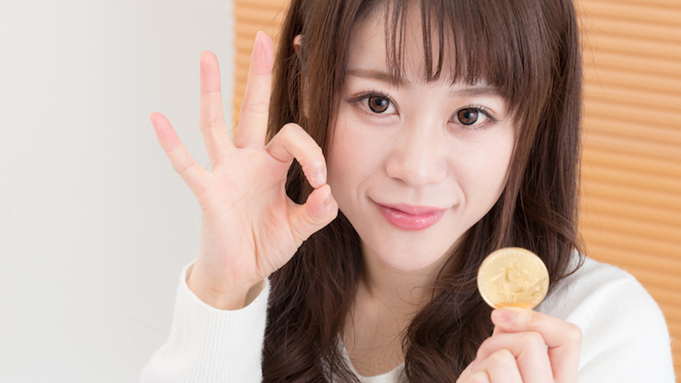 ビットコイン・女性 ビットコイン・女性