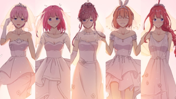 Gotoubun no Hanayome / The Quintessential Quintuplets / Raiha Uesugi, Gadis animasi, Gambar anime, Gambar