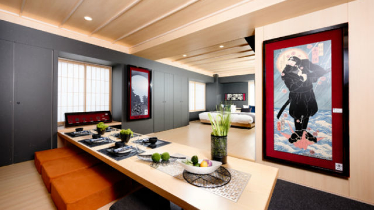 Kamar bertema ninja di Mimaru Hotel Jepang (japantoday.com) Kamar bertema ninja di Mimaru Hotel Jepang (japantoday.com)