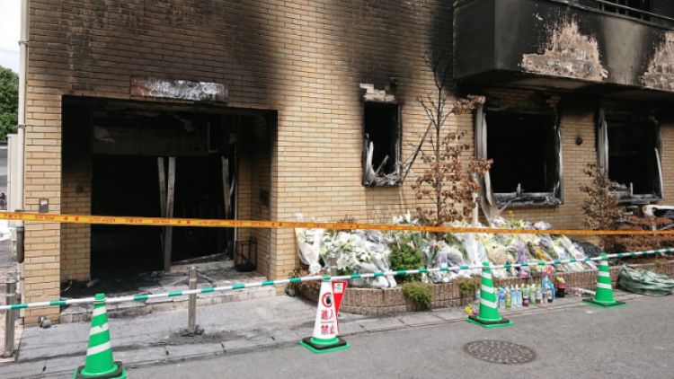 Studio #1 Kyoto Animation yang terbakar