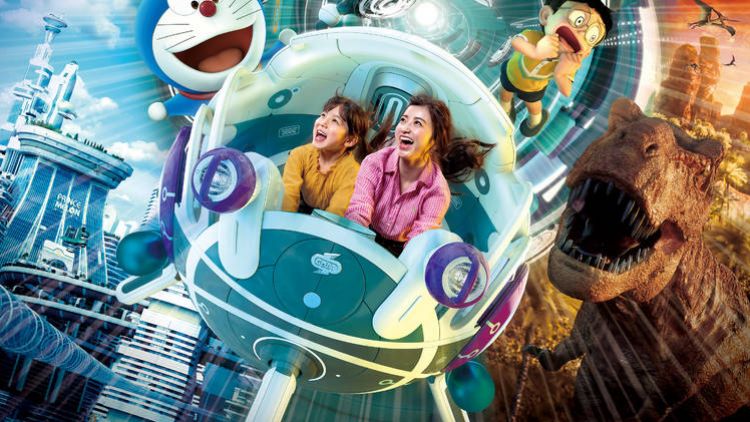 Universal Studios Jepang. Doraemon XR Ride