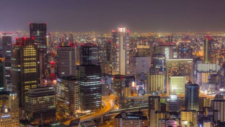 Umeda Sky Building pemandangan malam terbaik osaka, Umeda sky building